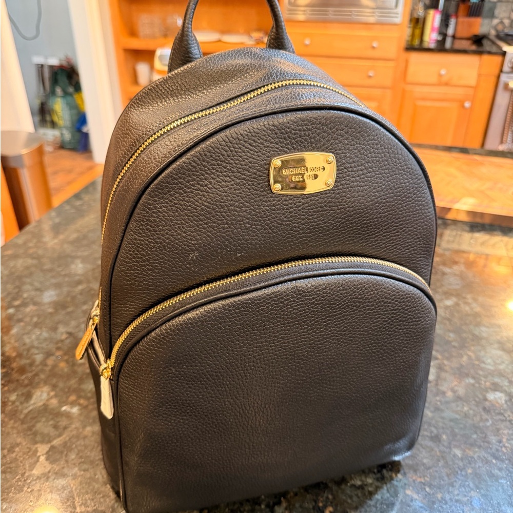 Michael Kors large leather abbey backpack